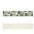 thumbnail image 4 of 1 Flower Theme Table Runner with Green Dahlia Pattern, Perfect for Home Dining, Garden Party, Tea Room and Elegant Interior Decoration, 4 of 6