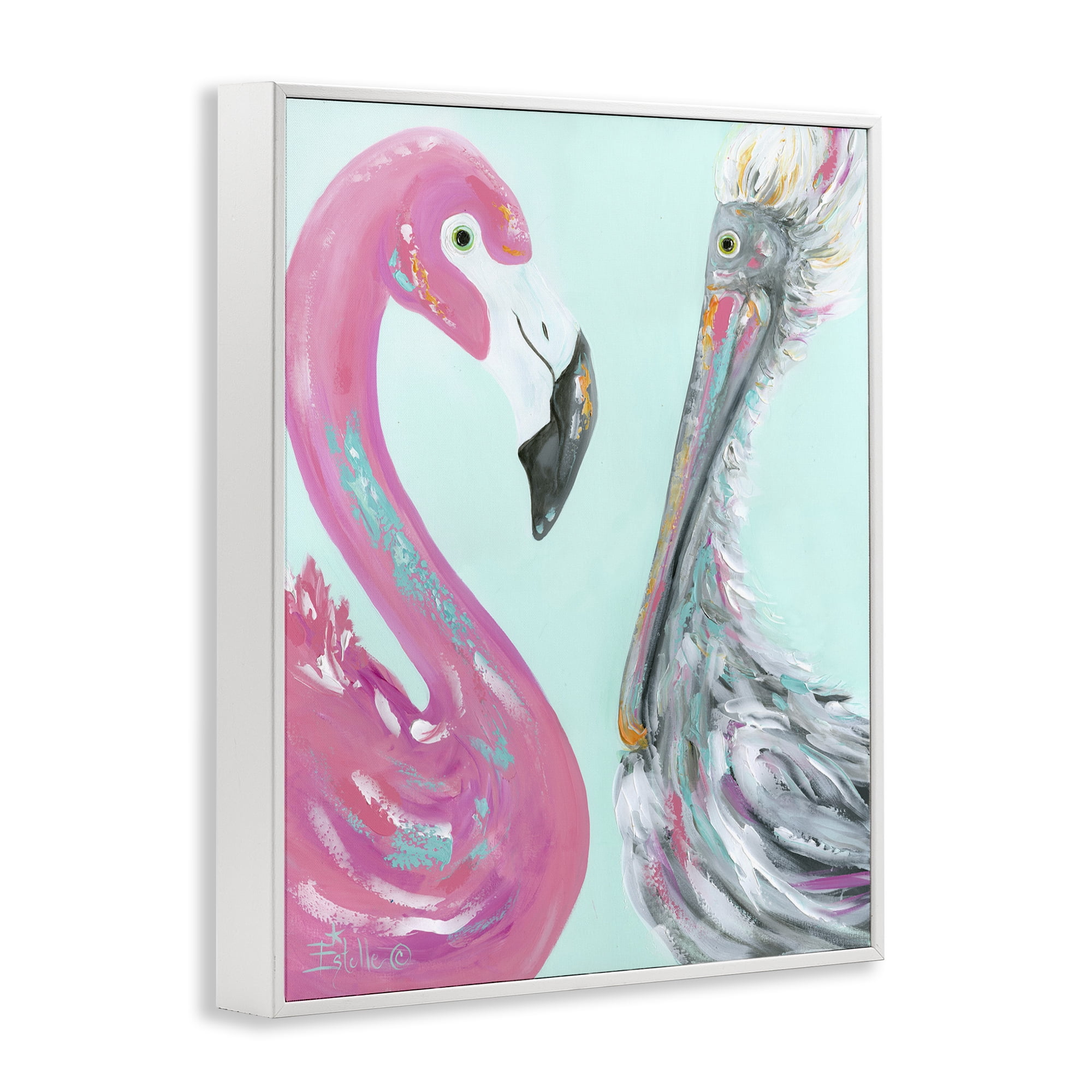 Stupell Industries Wild Nautical Birds Animals & Insects Painting White Framed Art Print Wall Art, 24 x 30