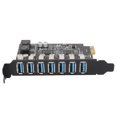 thumbnail image 2 of 7 Port PCIE Expansion Card, 7 Ports USB3.2 PCI Express Expansion Card Wide Compatibility Easy Operation  For CD DVD Drive, 2 of 8
