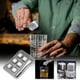 thumbnail image 1 of Juego de piedras para whisky de acero inoxidable de 8 • Cubitos de hielo reutilizables para bebidas • 304 Grado alimentario • Refrigeración sin dilución • Cubos fríos de 26mm con pinzas y caja, 1 of 6