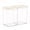 2 Tall, variant on Sorbus 2-Pack Medium Tall Square Airtight Food Storage Containers, Clear Stackable Pantry Organizers