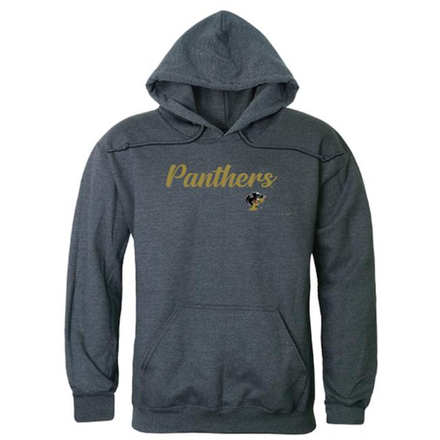 W Republic 558-452-HCH-03 Men Ferrum College Script Hoodie, Heather Charcoal - Large