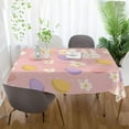 thumbnail image 6 of Coolnut Rabbits Easter Eggs Tablecloth Rectangle Colorful Table Cloth Large Square Table Cover for Dining Kitchen Party 54"x72" Decor Gift, 6 of 7