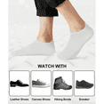 thumbnail image 6 of Loritta Ankle Socks for Men, Running Low Cut Socks Athletic Size 8-10 Socks for Men White and Black, 12 Pairs, 6 of 6