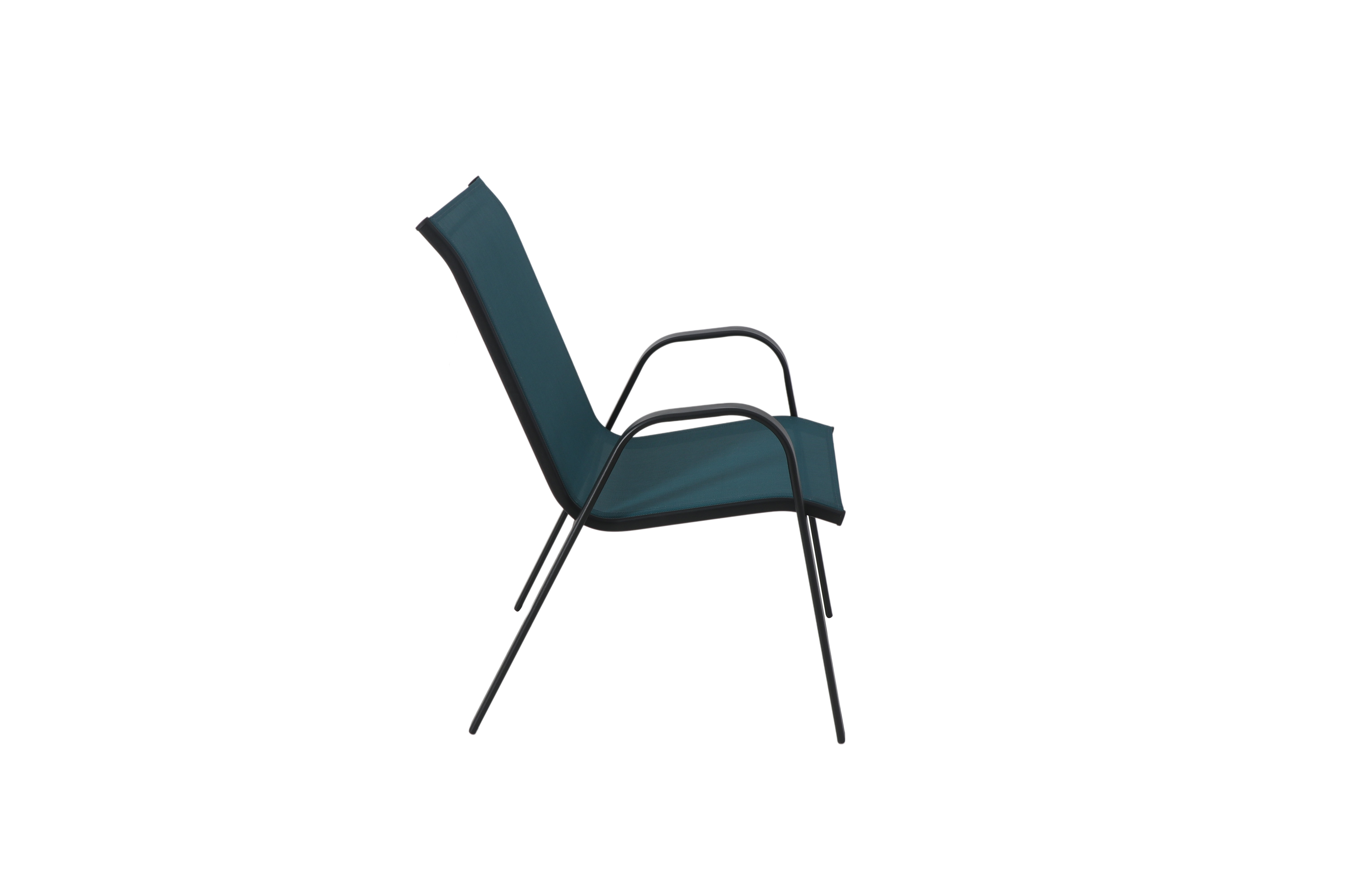 Mainstays Heritage Park Steel Stacking Chair, Teal - image 3 of 9