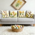 thumbnail image 5 of Kumdkd 4-Piece Easter Pillow Covers Set 18x18ines, Rabbit and Egg Pattern Decorative Cushion Covers for Sofa Couch Bedroom Spring Home Decor, 5 of 6