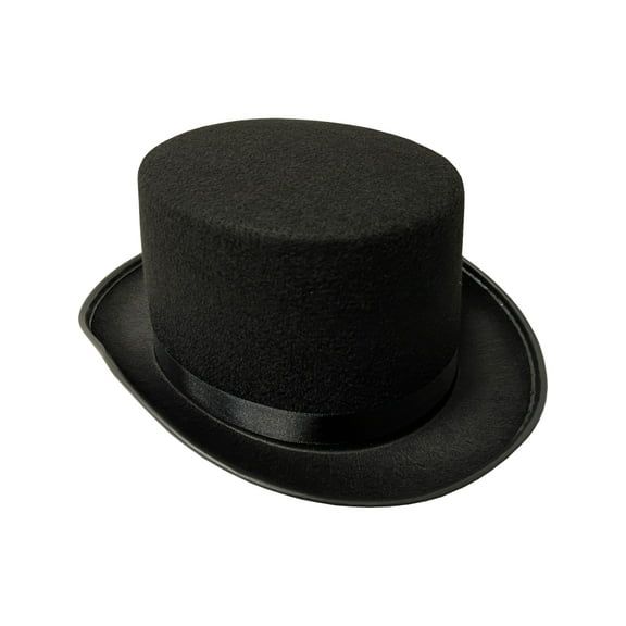 Karnival Costumes Adult's Gentlemans Black Felt Top Hat Costume Accessory