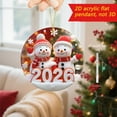 thumbnail image 3 of Fmbmuo Unbreakable Christmas Tree Ornaments Red Santa Claus 1 Pcs Decorations Art Deco Acrylic Iridescent Home Decor for Winter Holiday Decorations, 3 of 4