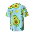 thumbnail image 2 of Fotbe Cartoon Avocado print Short Sleeve Button Down Shirts for Men Casual Summer Beach Wrinkle Free Shirt-4X-Large, 2 of 7