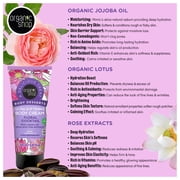 Organic Shop Jojoba Oil, Lotus & Rose Extract, Ultra Softening & Hydrating Body Cream, 100% Vegan & Organic, Daily Moisturizer, Body, Face & Hand Natural Lotion, Intensive Care Hydration. Pack 2