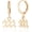 Aquarius, variant on 14k Gold Plated Zodiac Sign Drop Hoop Earrings for Women Birthday Gift[v9788]