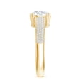 thumbnail image 4 of Rosec Jewels Lab Grown Diamond Engagement Ring with Side Stones - 2 Ct - 8 mm - EF-VS Quality, 18K Yellow Gold, US 10.00, 4 of 9