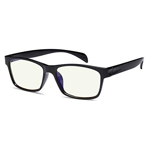 GAMMA RAY 003 UV Glare Protection Amber Tinted Computer Readers Glasses Anti Harmful Blue Rays in Shatterproof Memory Flex Frame - +0.00 Magnification