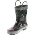 thumbnail image 2 of Foxfire for Kids 600-94 Black Rubber Boot with Pirate Theme, Black, 6, 2 of 4