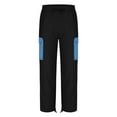 thumbnail image 7 of Fashion Cargo Casual Pants for Mens 2025 Plus Size Solid Color Casual Multiple Pockets Outdoor Straight Type Fitness Pants Cargo Pants Trousers, 7 of 7