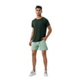 thumbnail image 6 of Men's Lightweight Performance T-Shirt with Moisture-Wicking Fabric and Raglan Sleeves - Large, Olive Green, 6 of 7