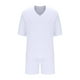 thumbnail image 3 of Blusa de Manga Corta Hombres de Moda Casual Sólido Turndown Top Blusas Traje Conjunto, Traje de Dos Piezas para Diario Y Casual, 3 of 6