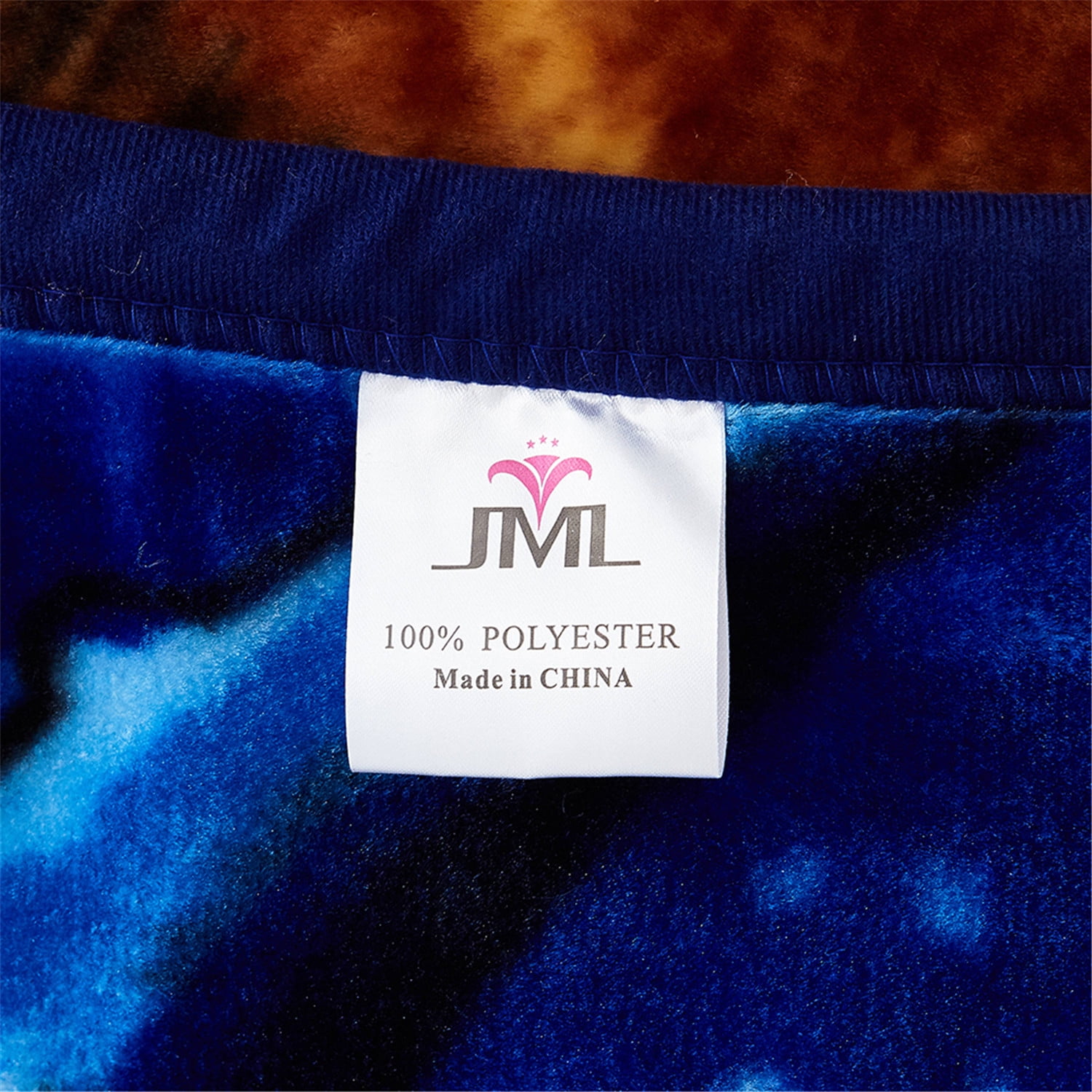 JML Soft Plush Fleece Blanket for Bed King 83"x91" 5.7lb,2 Ply Raschel Blanket Lion&Dolphin
