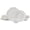 White, variant on Beautiful by Drew Barrymore Embossed Flower 12 Piece Stoneware Dinnerware Set, 4 Piece Setting, Blue