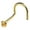 Yellow Gold - 1.5mm stone, variant on 22G Solid 14Kt Gold Nose Screw Stud with Prong Set real Citrine Gemstone, 14kt Yellow Gold or 14kt White Gold - November Birthstone Nose Ring-NSYG_CN-2.5MM