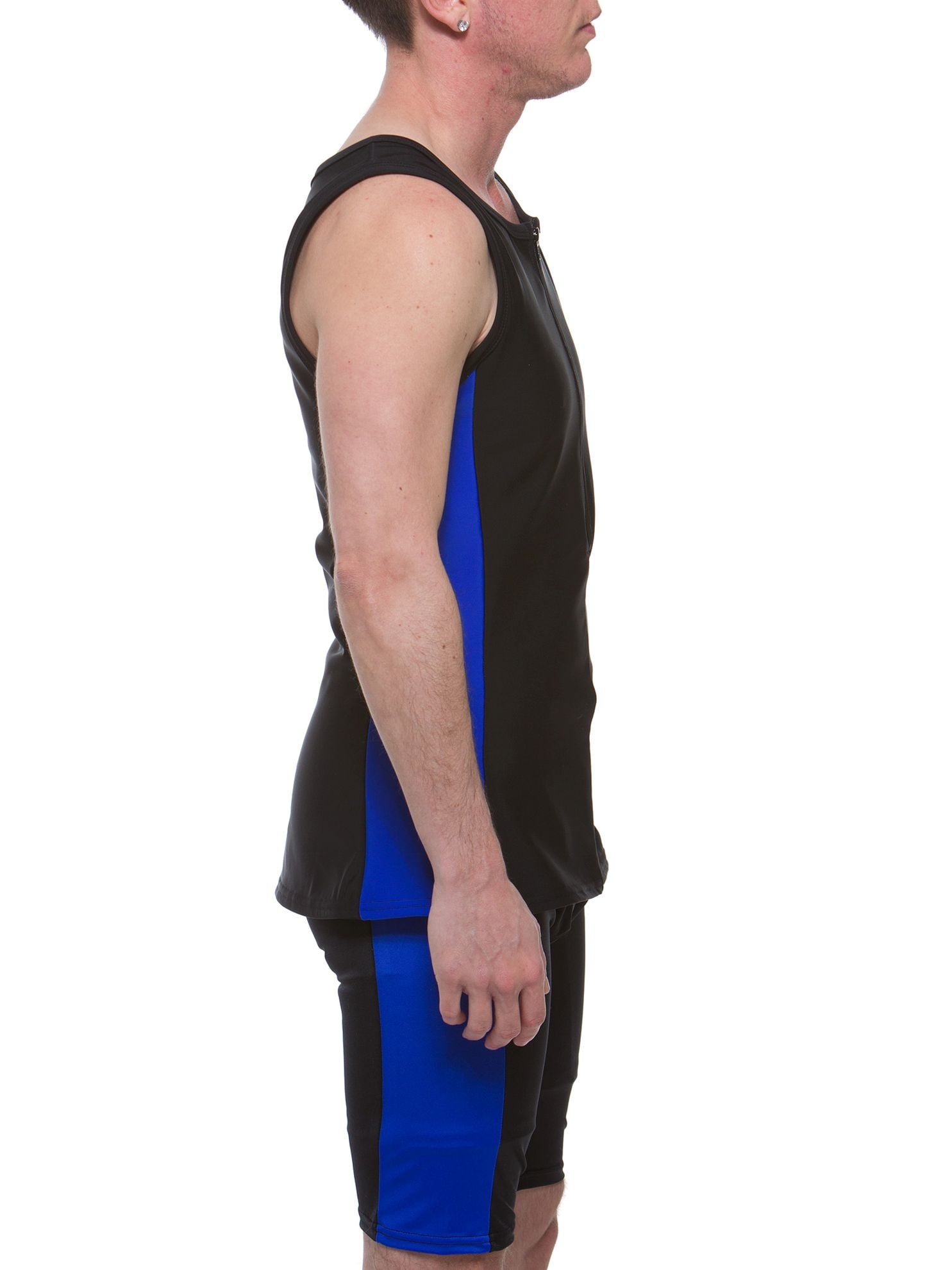 Underworks FTM Sleeveless Chest Binder Swim Top Black/Black Small