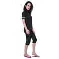 thumbnail image 4 of Moomaya Womens Plain Nightwear Set w/ Capri Cotton Sleepwear 2 Pcs Nightdresses-K9M, 4 of 7