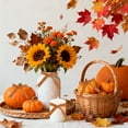 thumbnail image 6 of 5 Rolls Christmas Ribbon 1.5 inch Wide Decorative Ribbon for Gift Wrapping and Holiday Decorations Orange Pumpkins and Bats, 6 of 7