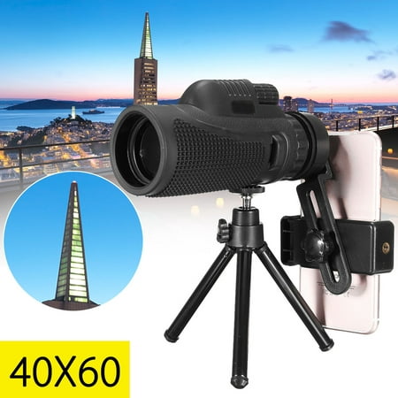 40X Outdoor Hiking Travel Monocular jumelle Telescope Telephoto Camera Lens + Phone Holder + Tripod For Mobile