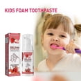 thumbnail image 2 of Kids Foam Toothpaste Ultra-Fine Mousse Foam Deep Cleaning Cleaning Oral Tooth Whitening Refreshing Breath Repairing and Protecting Teeth (Strawberry F, 2 of 5