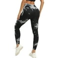 thumbnail image 5 of KHONTS Tie Dye Seamless High Waisted Workout Leggings for Women Scrunch Lifting Yoga Gym Athletic Pants White XL, 5 of 8