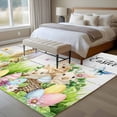 thumbnail image 5 of Easter 5'x8' Area Rug for Living Room, Spring Sheep Bunny Duck Plants Wooden Grain Washable Non-Slip Rugs for Bedroom Nursery Dining Room, StainResistant Low-Pile Kitchen Carpet Large Entryway Rugs, 5 of 9