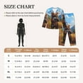 thumbnail image 4 of Saiise Snowy Mountain Photography Bear Print Women Soft Pajama Sets,Long Sleeve Sleepwear Button Up 2-Piece Pjs Lounge Sets-Small, 4 of 7