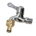 thumbnail image 3 of BRASS HOSE TAP CONNECTOR 3/4" 1/2" THREADED GARDEN WATER PIPE ADAPTER FITTING, 3 of 4