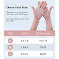thumbnail image 2 of NURCOM Gants de Compression pour Arthrite, Soulagement de la Douleur Rhumatoïde Gants de Compression pour Femmes & Hommes, Gants de Circulation Sans Doigts Premium pour Arthrite & Douleur Articulaire, Gonflement, Tendinite, 1 Paire Rose m, 2 of 7