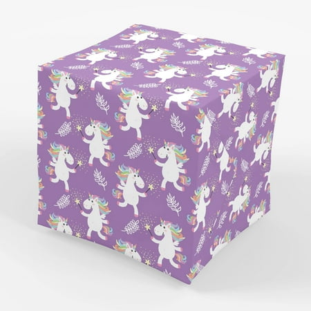 Stesha Party Unicorn PresNok Wrapping Paper Girl Birthday Present Gift Wrap, 30 x 20 Inch (3 Sheets)
