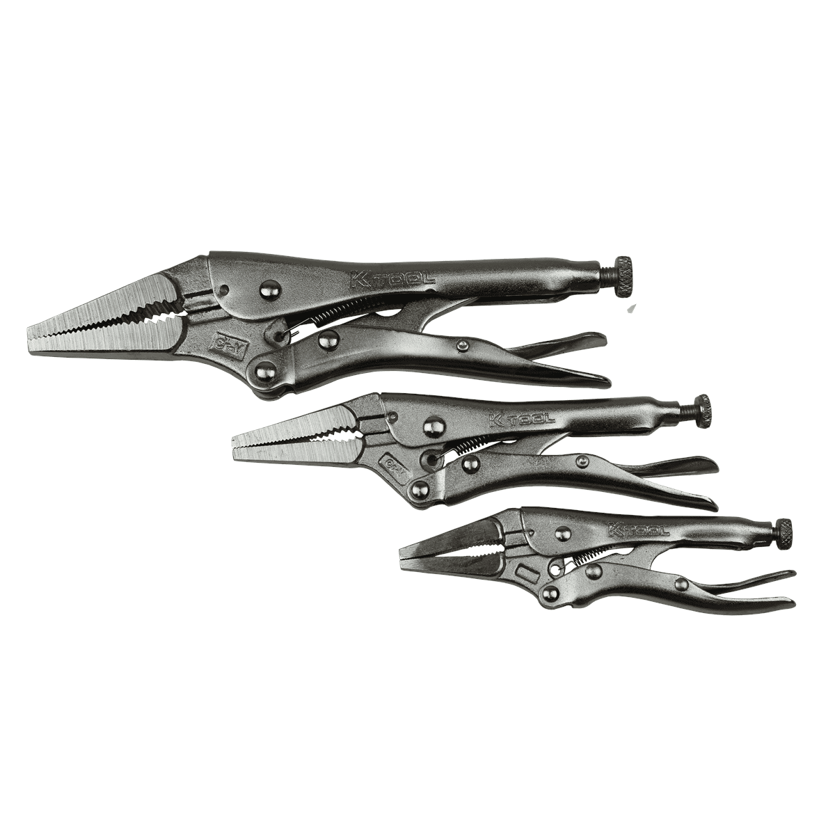 K-Tool DLS-10 Vice Grips Locking Pliers 10pc Set of Automotive Tools