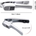 thumbnail image 2 of Garlic Press - 2 In 1 Premium Aluminum Alloy Garlic Mincer And Slicer, Easy Squeeze Garlic Cutter And Chopper Crushing, 2 of 5