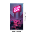 thumbnail image 3 of Football Themed Neon Touchdown Banner Background Party Decorations for Stadium Events Sports Celebrations Fan Gatherings and Team Parties, 3 of 4