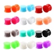 thumbnail image 1 of 12 Pairs Silicone Flared Expander Gauges Plug Tunnel Ear Stretching 10mm, 1 of 8