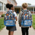 thumbnail image 5 of Whosucclay Sports Balls Pattern with Paint Splatter Accents Kids Backpack with Lightweight Large Capacity School Bag, Adjustable Straps 17 Inch Bookbag for Travel, 5 of 8