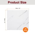 thumbnail image 2 of Uxcell 10Pcs Peel and Stick Marble Tiles, Waterproof Wall Panel Backsplash, 12"x12" Peel and Stick Shower Tiles for Bathroom, Elegant White Design, 2 of 7