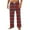 Red#32, variant on Evdexr Men's Plaid Pants Cotton Wide Leg Pajamas Drawstring Twill Chrismas Sleepwear Lounge Flannel Plus Size Lounge Stretch Pj Pants with Pockets Dark Green L