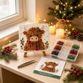thumbnail image 6 of Christmas Sea Glass Art Kit, DIY Sea Glass Set with Wooden Easel, Festive Holiday Craft Supplies for Beginner-Friendly Handmade Christmas Decorations and Home Decor, 6 of 6