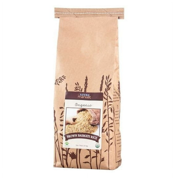 Lundberg Rice, Basmati, Brown, Organic, Gluten Free-5 lb