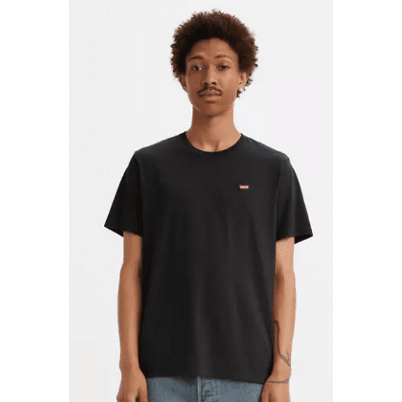 Levi's MINERAL BLACK Men's Classic Short Sleeve Housemark Tee, US Small
