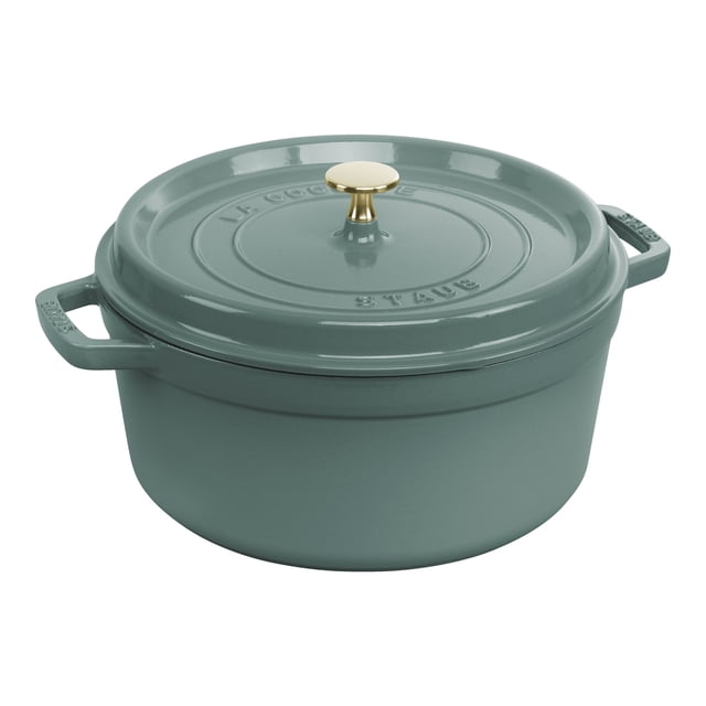 STAUB la COCOTE 5,25 L Cocotte Ronde en Fonte, Eucalyptus