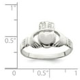 thumbnail image 2 of Sterling Silver Solid Claddagh Ring - Size 7, 2 of 2