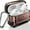 Red, variant on Dteck for AirPods 3rd Generation (2021) Case, Hybrid Protective Case with Carabiner, Shockproof Cover with Keychain for Airpod 3 Wireless Charging Case Accessories [Front LED Visible], rosegold