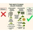 thumbnail image 4 of Just Naturals Organic Celery Powder, Dehydrated, 50gm, 25 Servings, Vegan, No Additives, No Preservatives, Non-GMO, Made in Canada, Perfect for Juicing, Smoothies & Clean Eating, 4 of 6