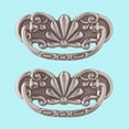 thumbnail image 2 of Cabinet Pull Pewter Solid Brass Scalloped Bail Pack of 2 Renovators Supply, 2 of 2